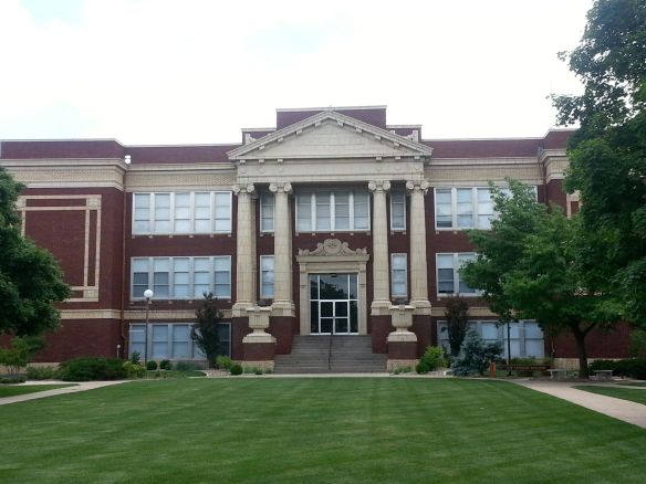 Tabor style, classical style 1920 central building. Photo by Richard Thiessen.