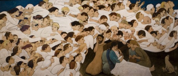 "Nativity" by Brian Kershisnik. Used by permission. 06078_nativity_medium